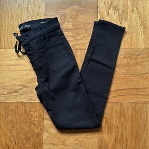 Denim Forum The Nico Mid Rise Skinny Crop